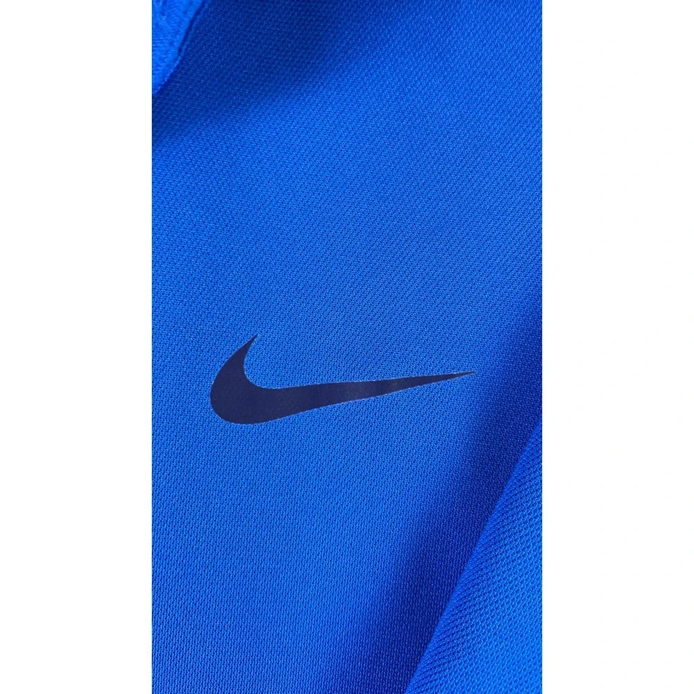 Nike Polo Shirt Mens XL Blue Excellent Dri-FIT Short Sleeve Golf Sport 13940